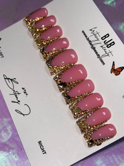 Butterfly Bling French Tip