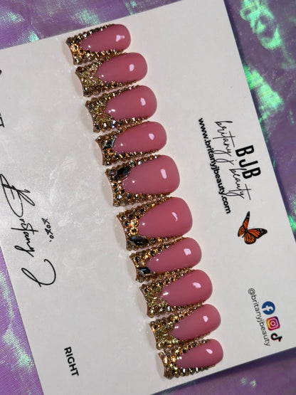 Butterfly Bling French Tip