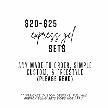 Express Gel ONLY Sets (Please READ Description)